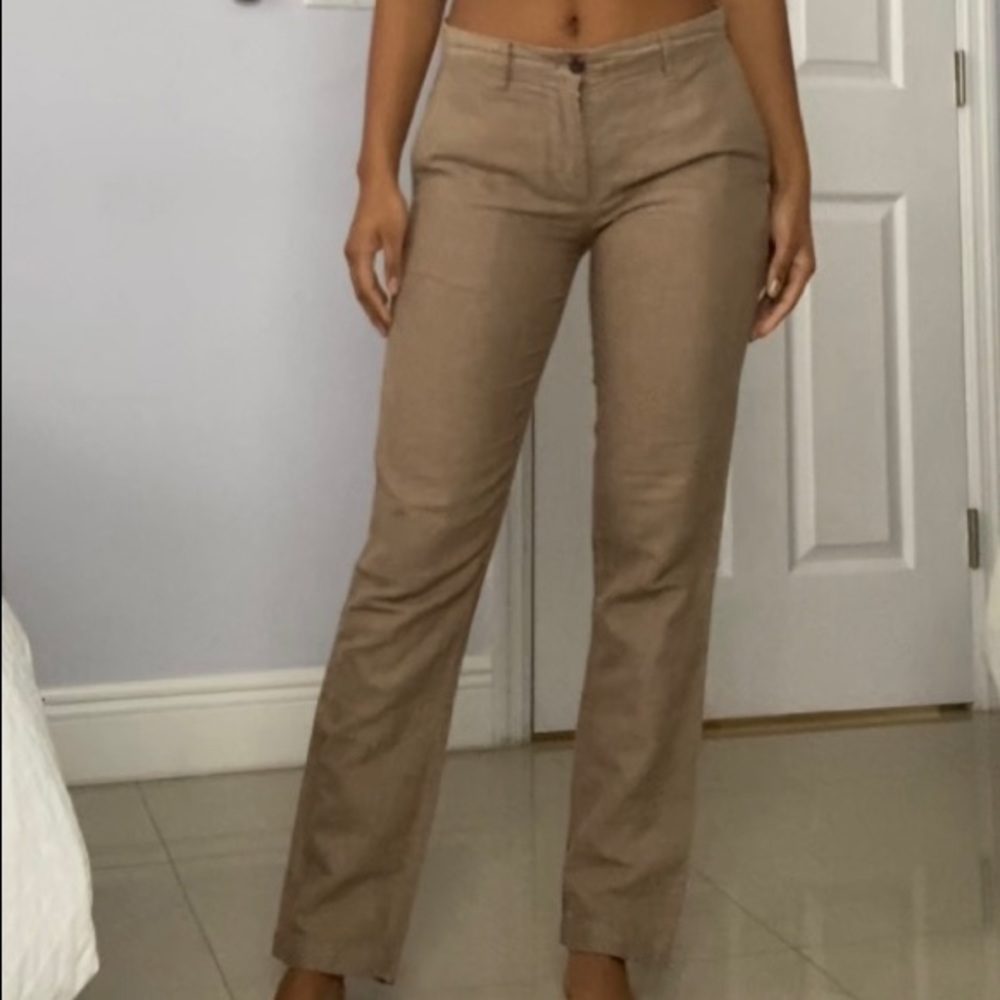 GAP, 28W x 29L, Slim Fitted Khakis, Linen and Cotton Blend